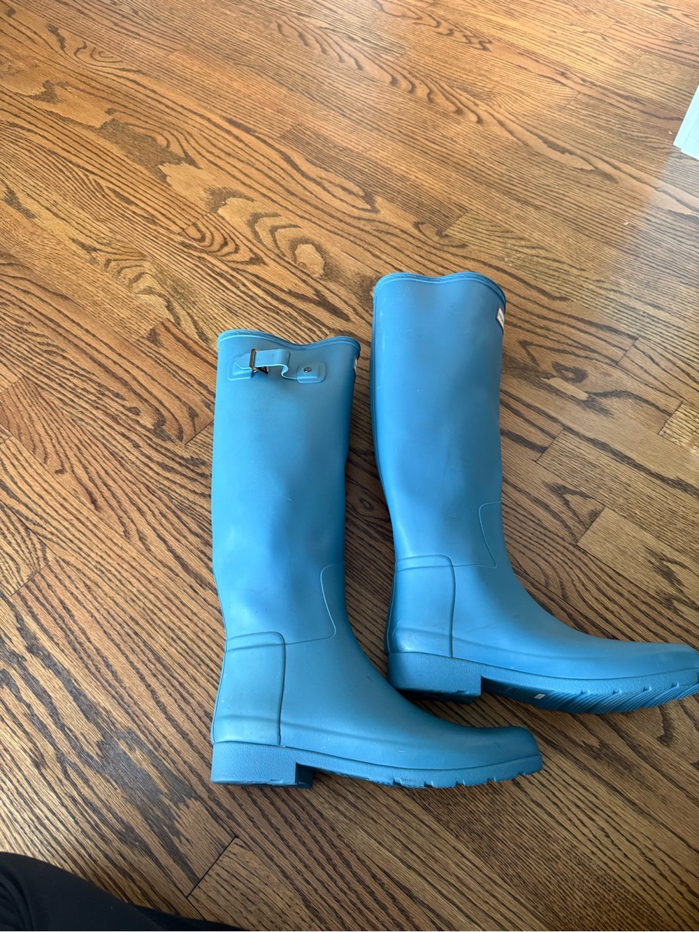 Hunter Women's Tall Rain Boots in Teal Blue - Picture 2 of 7